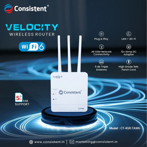 CONSISTENT 4G/5G SIM BASED ROUTER