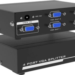 VGA SPLITTER 4 PORT WITH ADAPTER